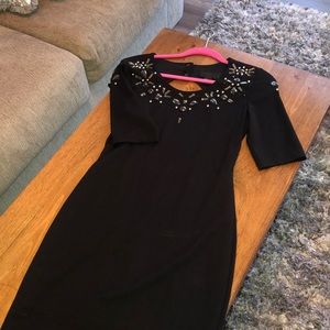 Open back embellished dress